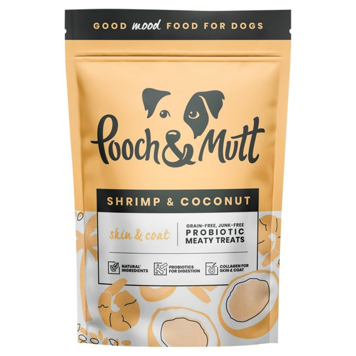 Pooch & Mutt Shrimp and Coconut Coat Care Meaty Dog Treats 120g