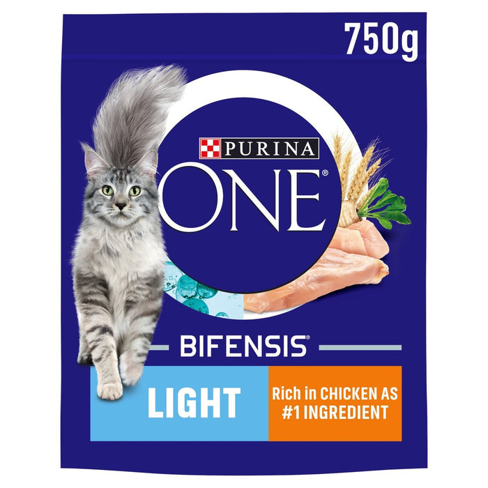 Purina ONE Light Dry Cat Food Chicken and Wheat 750g