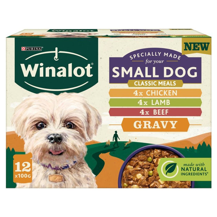 Winalot Small Dog Food Pouches Mixed in Gravy 12 x 100g