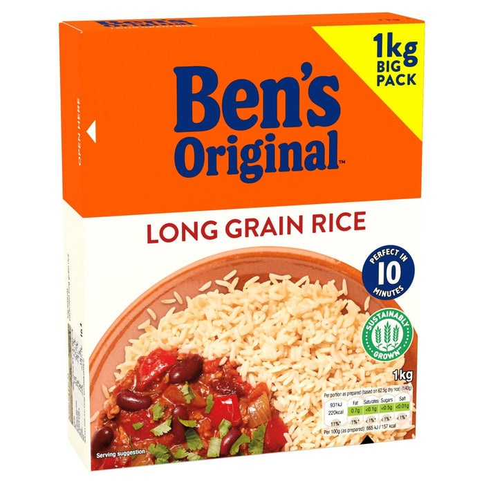 Bens Original Long Grain Rice 1kg