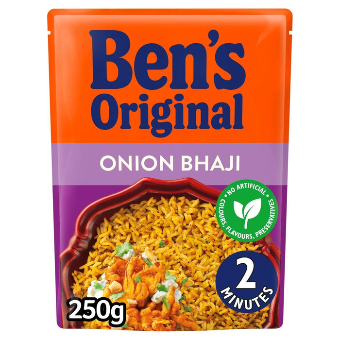 Bens Original Rice Onion Bhaji Microwave Rice 250g