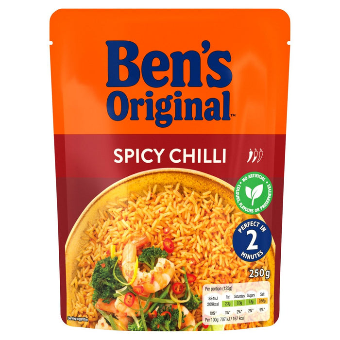 Bens Original Rice Spicy Chilli Microwave Rice 250g