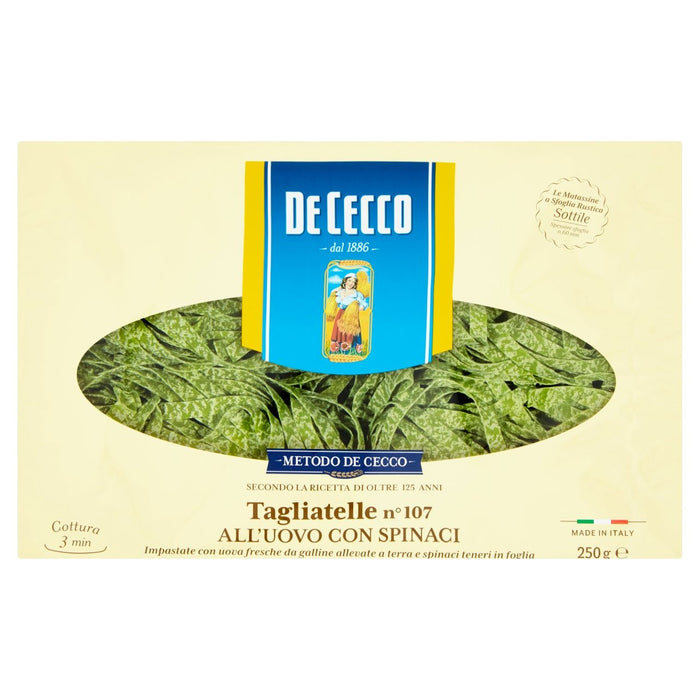 De Cecco Egg Tagliatelle & Spinach 250g