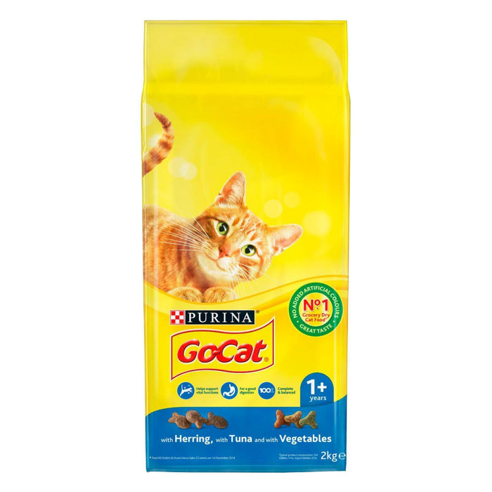 Go-Cat Adult Dry Cat Food Tuna Herring and Veg 2kg