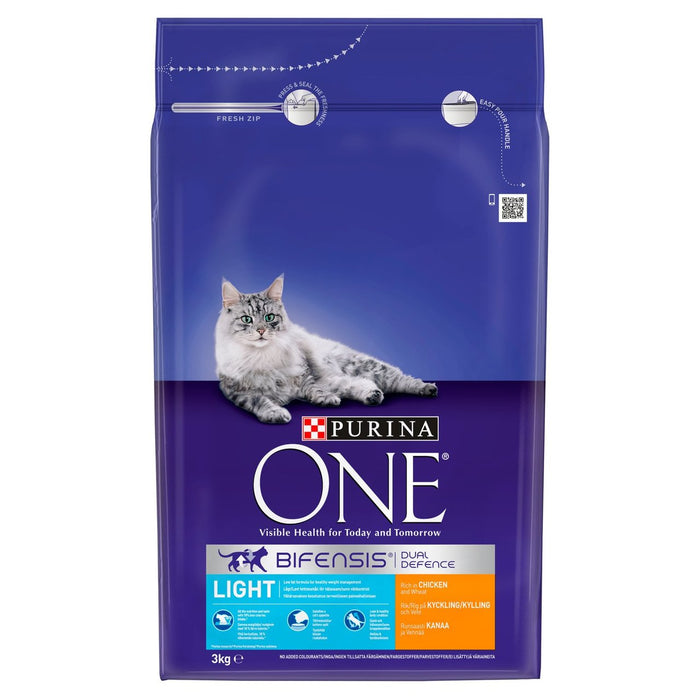 Purina ONE Light Dry Cat Food Chicken and Wheat 3kg