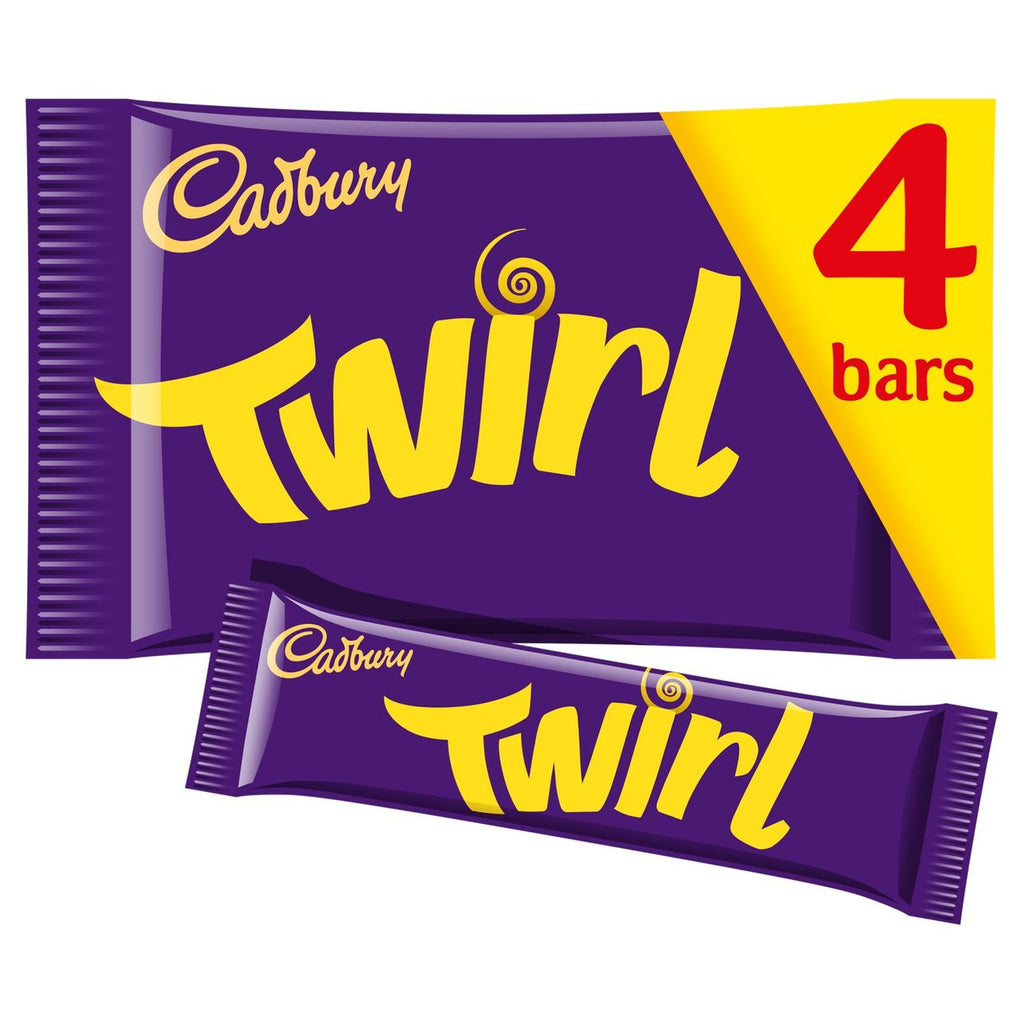 Cadbury Twirl chocolate bar 4 Pack 58g