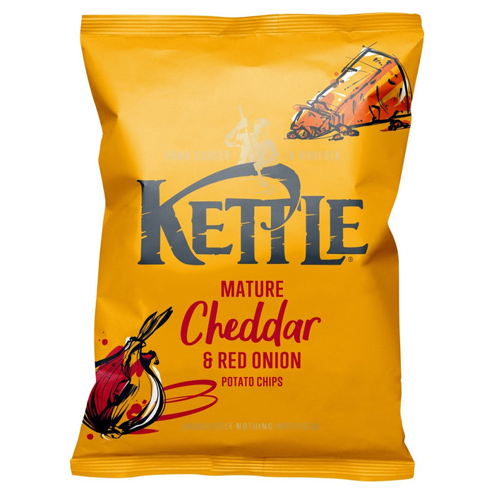 Kettle Mature Cheddar & Red Onion 130g
