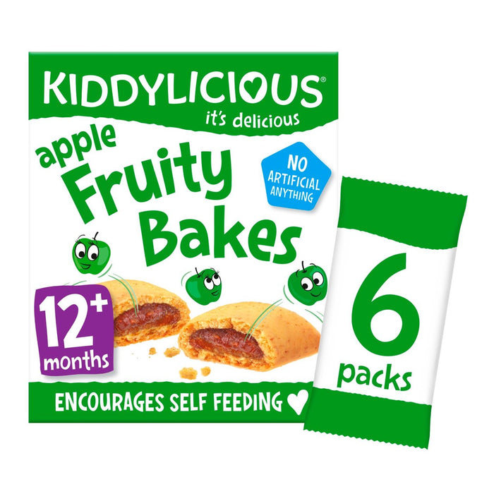 Kiddylicious Apple Fruity Bakes 12 mths+ Multipack 6 x 22g
