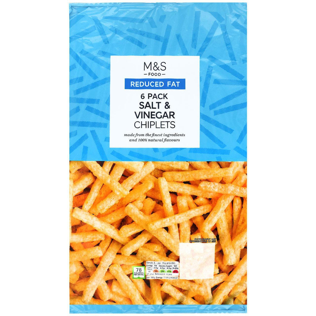 Marks & Spencer Salt & Vinegar Chiplets 100g (Pack of 6) : :  Grocery & Gourmet Food