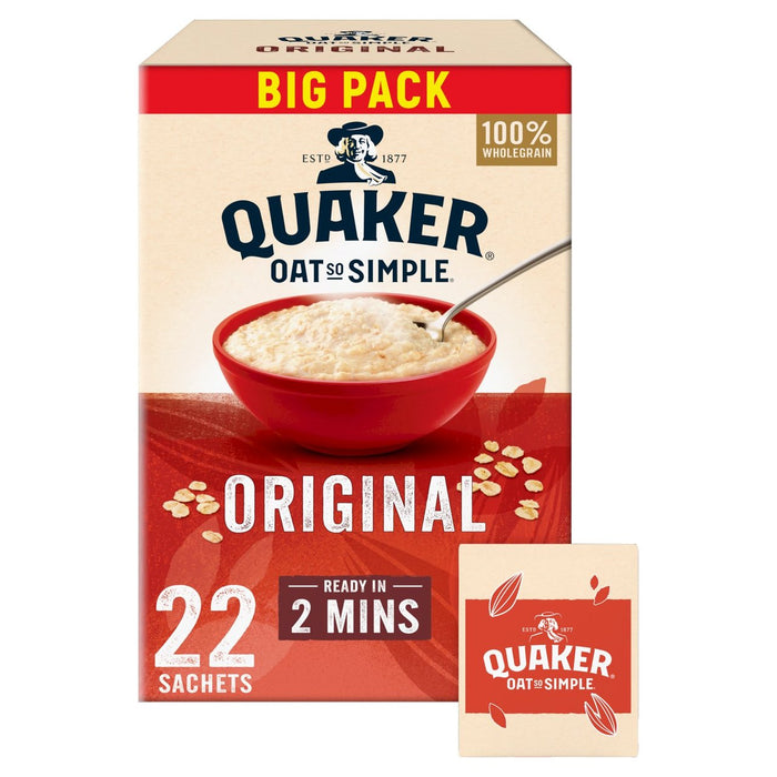 Quaker Oat So Simple Family Pack Original Porridge 22 x 27g