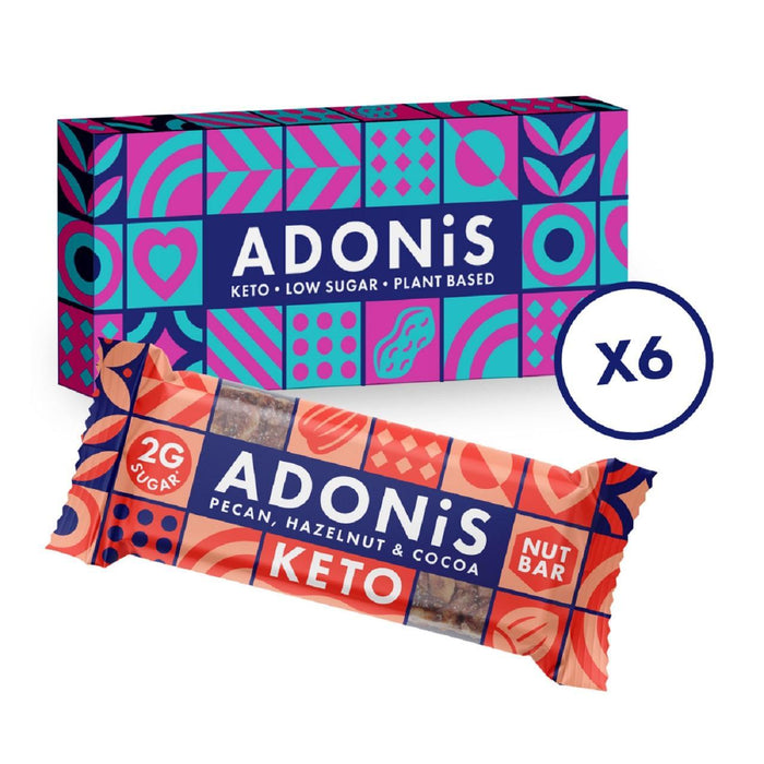 Adonis Pecan Box Keto Nut bars 6 x 35g