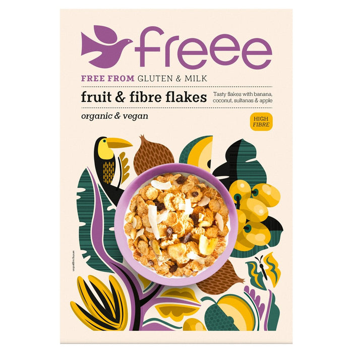 Doves Farm Freee Organic Gluten Free Fruit and Fibre Flakes 375g