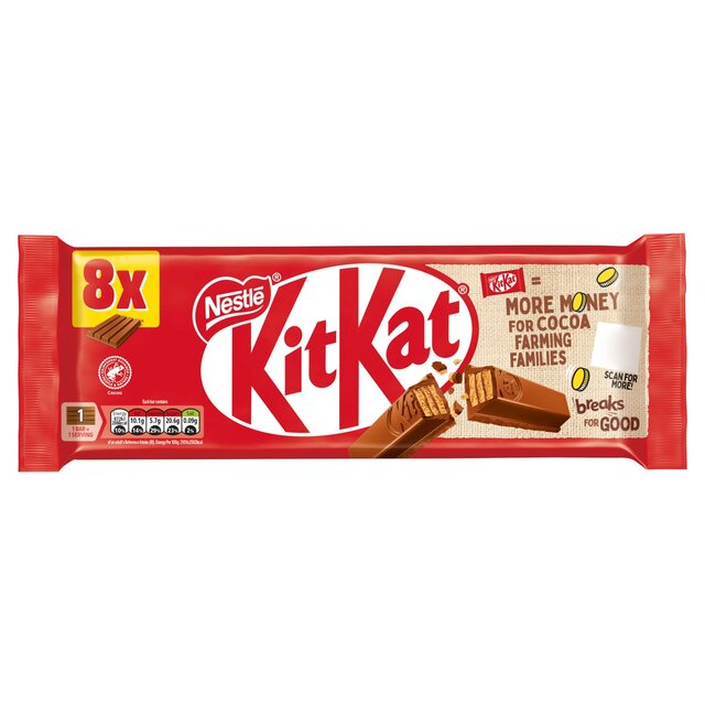 Kit Kat Milk Schokoladbar 4 Finger 8 x 41,5 g