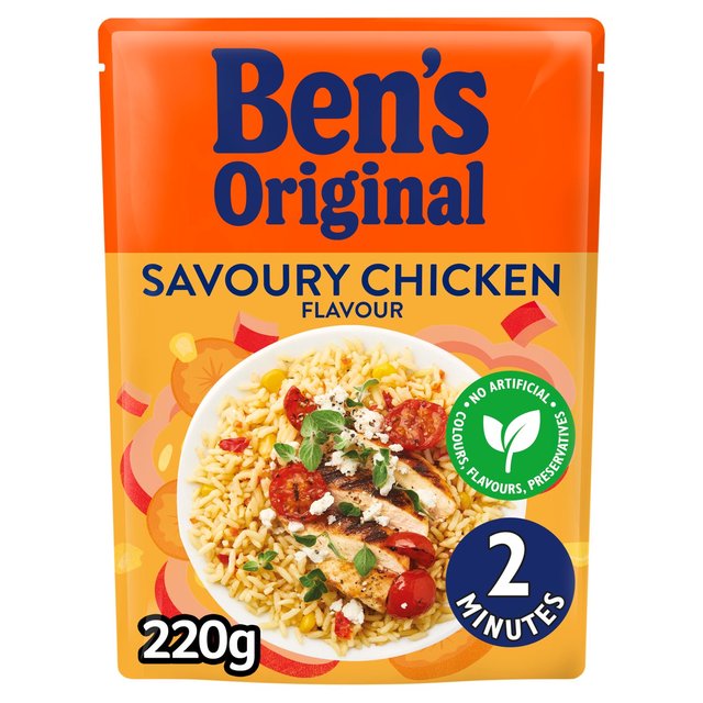 Oncle Bens Savory Chicken micro-ondes riz 250g