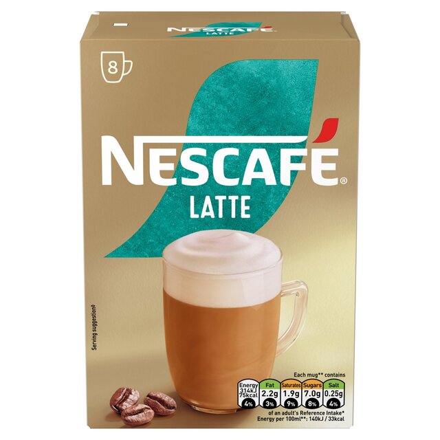 Nescafe Gold Latte Instant Café 8 Sachets