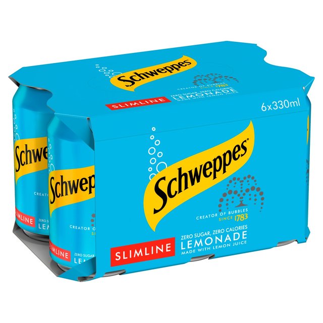 Schweppes Slimline Lemonade 6 x 330ml
