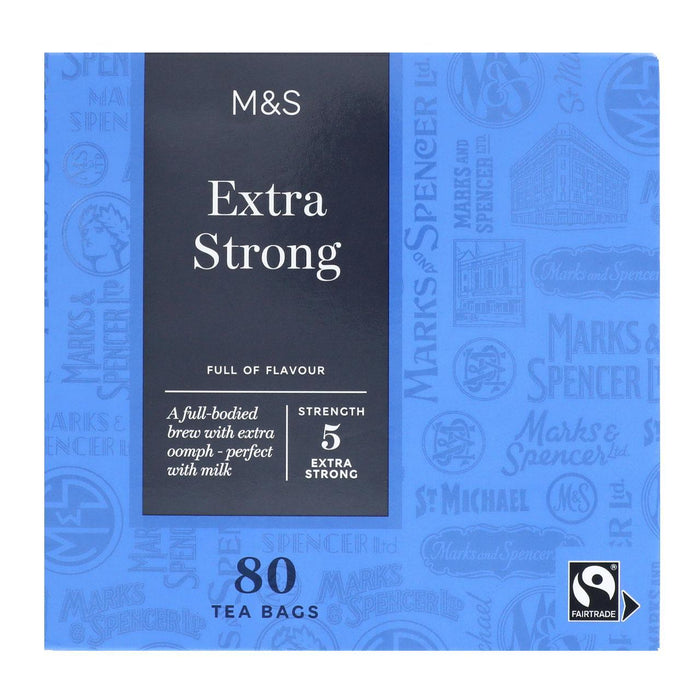 M&S Fairtrade Sacs de thé supplémentaires 80 par paquet