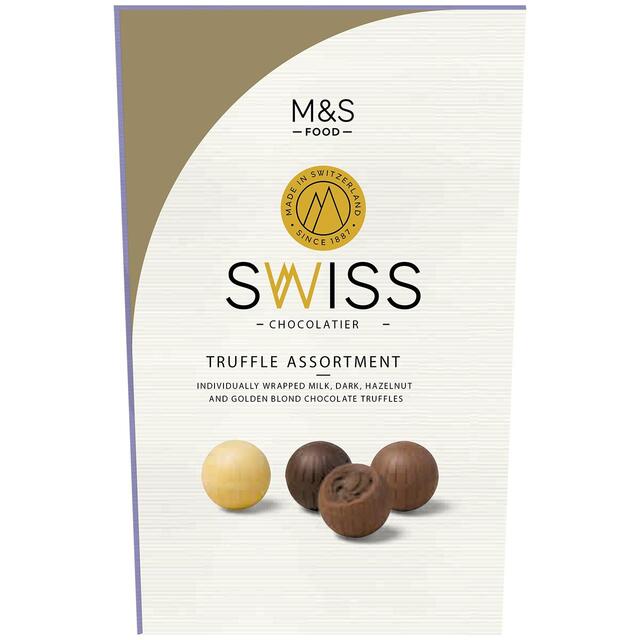 M & S Schweizer Schokoladen -Trüffel -Sortiment 665G