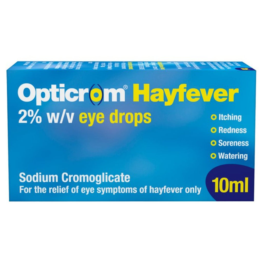 Opticrom Hayfever Eye Drops 10ml | British Online | British Essentials