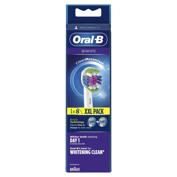 Oral-B 3D White Toothbrush Heads 8 per pack