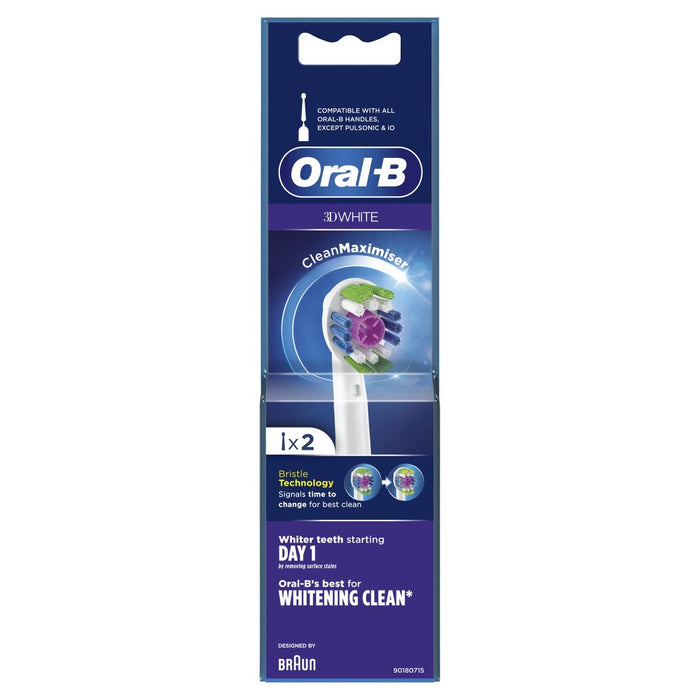 Oral-B 3D White Toothbrush Heads 2 per pack
