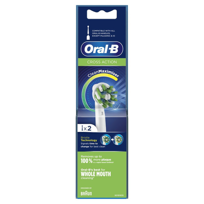 Oral-B Cross Action Toothbrush Heads 2 per pack
