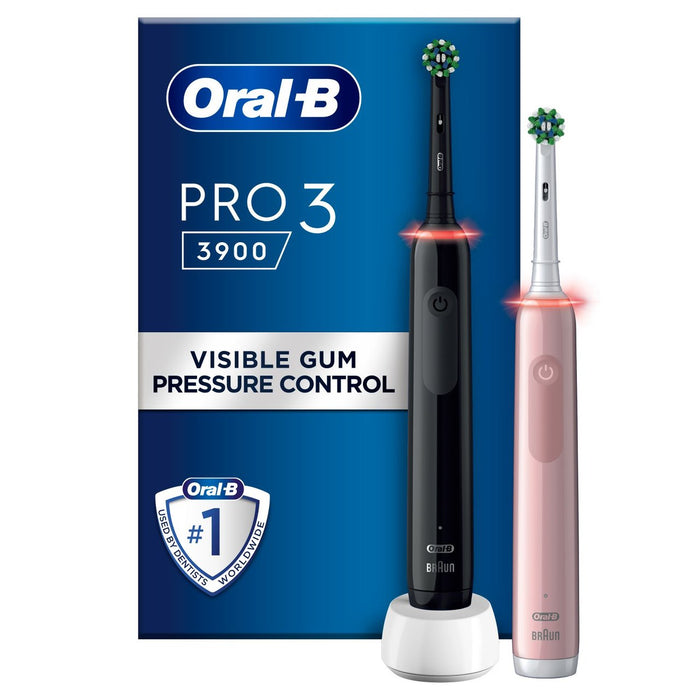 Buy ORAL B Pro 3 3900 Electric Toothbrush - Twin Pack