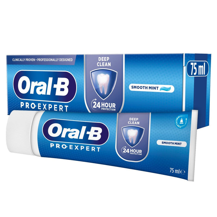 Pasta de dientes de menta de limpieza profunda de Oral-B Pro Expert 75 ml