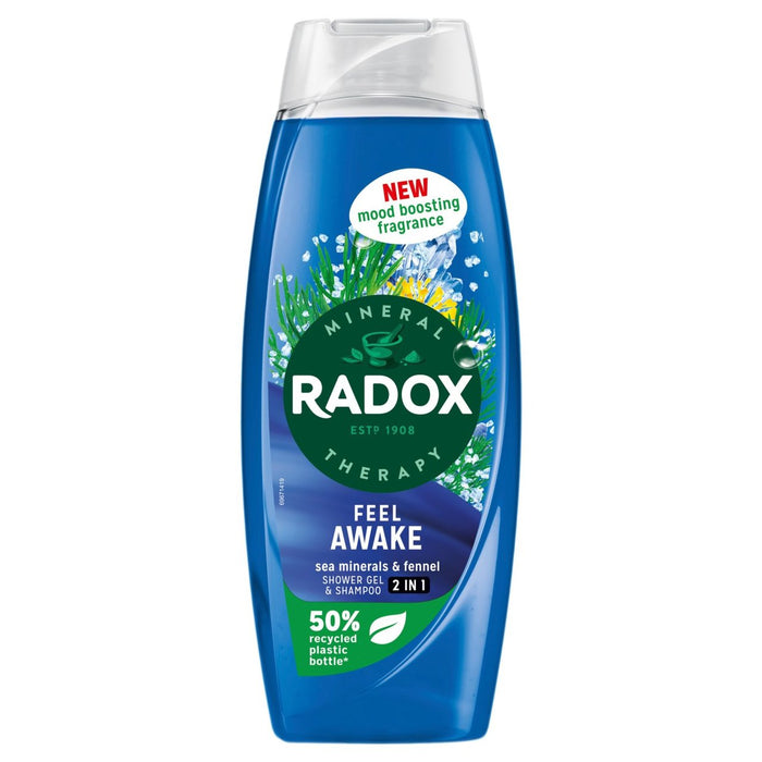 Radox Feel Awake Mood Boosting 2 in 1 Shower Gel & Shampoo 450ml