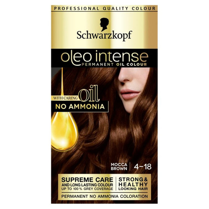 Schwarzkopf Oleo Intense 4-18 Mocca Brown Permanent Hair Dye