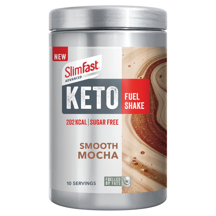 SlimFast Advanced Smooth Mocha Keto Fuel Shake 10 Servings 350g