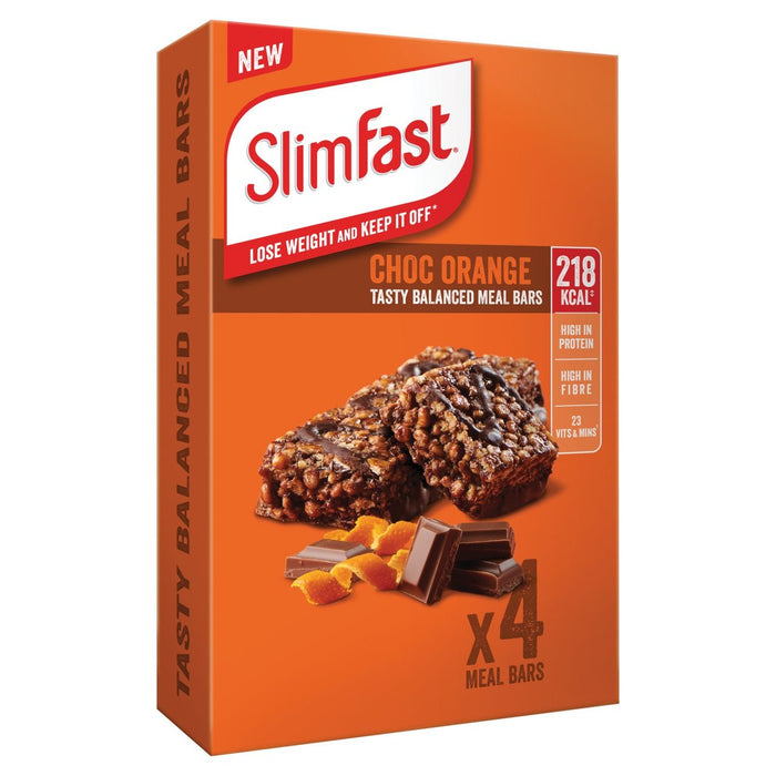 SlimFast Choc Orange Meal Replacement Bar 4 x 60 per pack