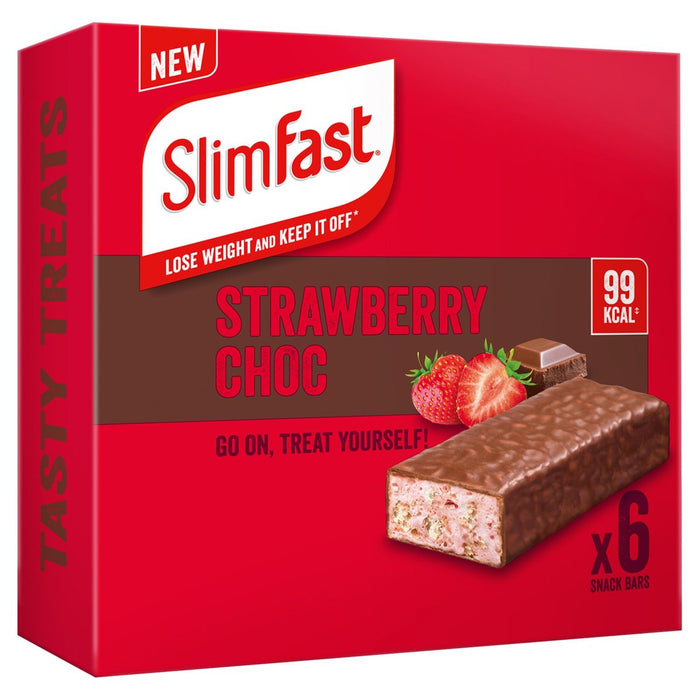 SlimFast Core Strawberry Choc Snack Bar 6 x 25 per pack