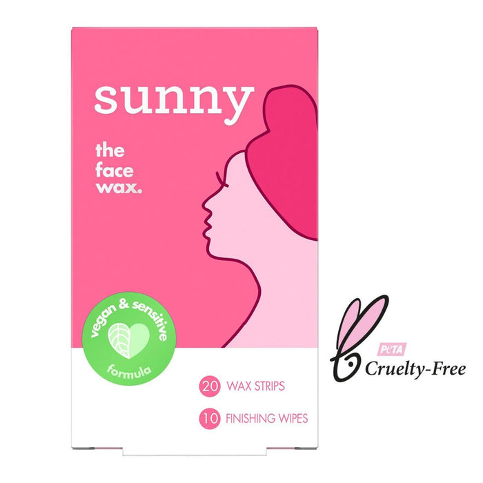 Sunny the Face Wax Strips 20 por paquete