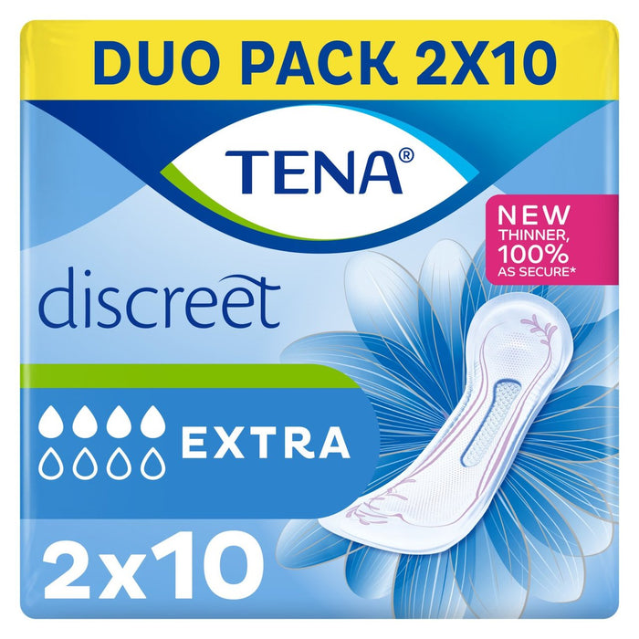 Tena Lady diskrete zusätzliche Inkontinenzpolster 2 x 10 pro Pack