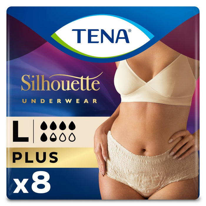 TENA Silhouette Low Waist Underwear, Large, Normal Moderate