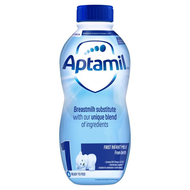 Aptamil 1 Primera fórmula de leche para bebés desde el nacimiento 1L