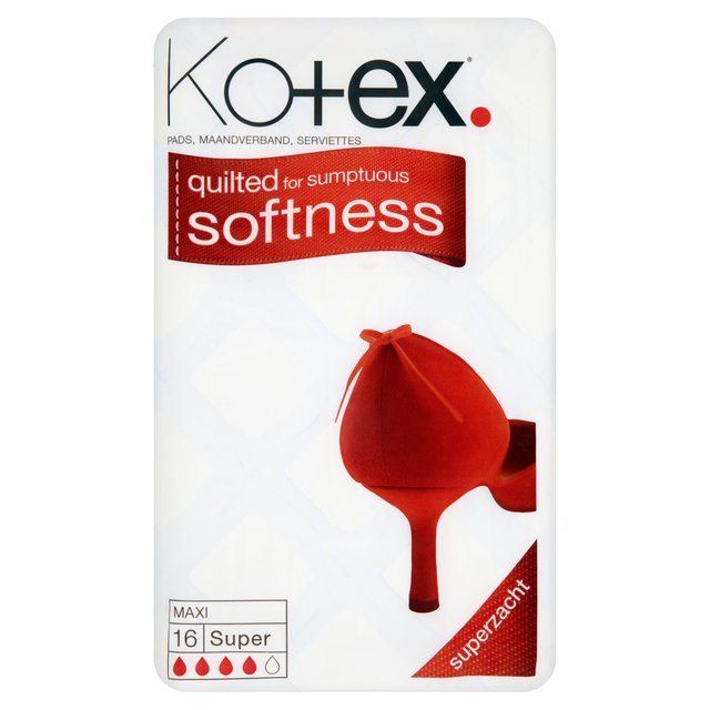 Kotex Maxi Pads Super 16 pro Pack