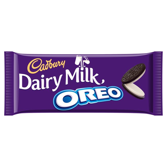 Cadbury lácteo leche oreo barra de chocolate 120g