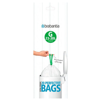 Brabantia Smartfix Bin Liners, Size B, 5 Litre, 60 Bag Dispenser Pack