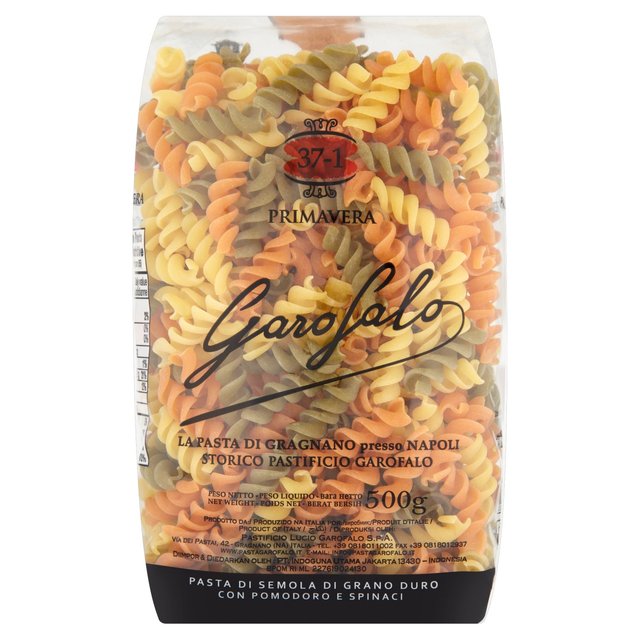 Garofalo Fusilli Tricolore trockene Pasta 500g