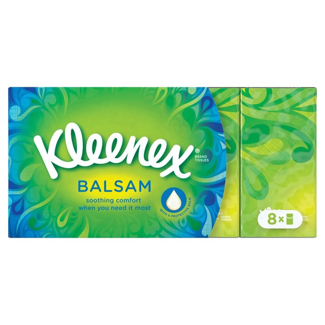 Kleenex Balsam Pocket Pack Tissues 8 x 9 per pack