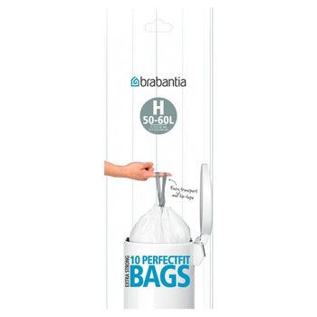 Brabantia Smartfix Bin Liners, Size B, 5 Litre, 60 Bag Dispenser Pack