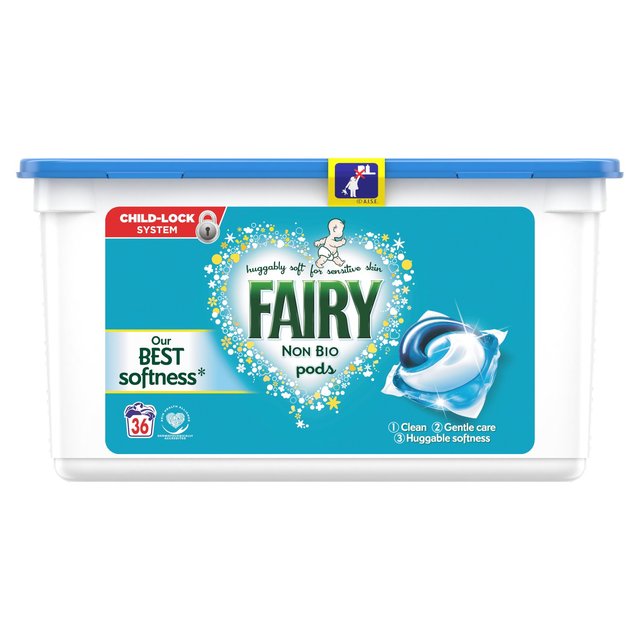Fairy Non Bio Pods Washing Liquid Capsules for Sensitive Skin 36 per pack