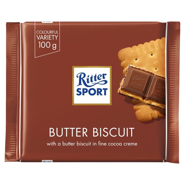 Ritter Sport Butter Biscuit Chocolate con leche 100G