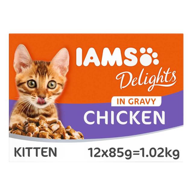 Iams Delights Kitten Chicken in Gravy Multipack 12 x 85g