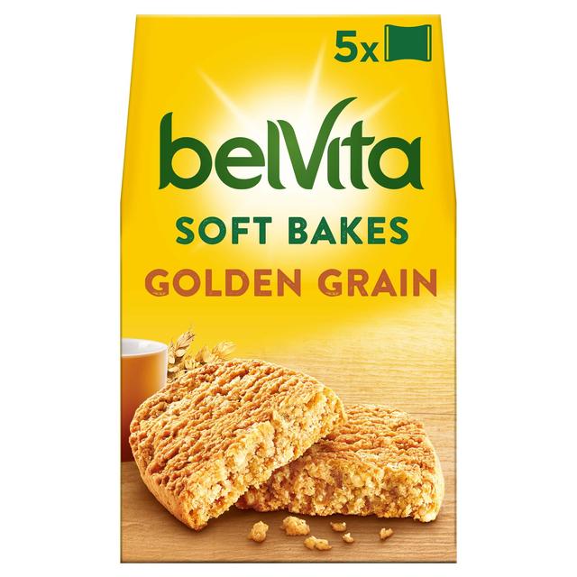 Belvita Golden Grain Soft Bakes Desayuno Biscuits 5 x 50g