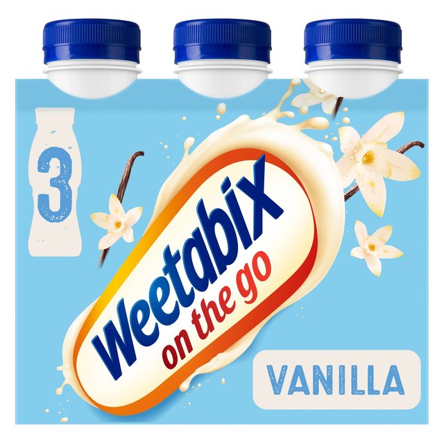 Weetabix auf dem Go Breakfast Getränk Vanille 3 x 250 ml