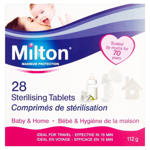 Comprimés de stérilisation de Milton 28 par paquet