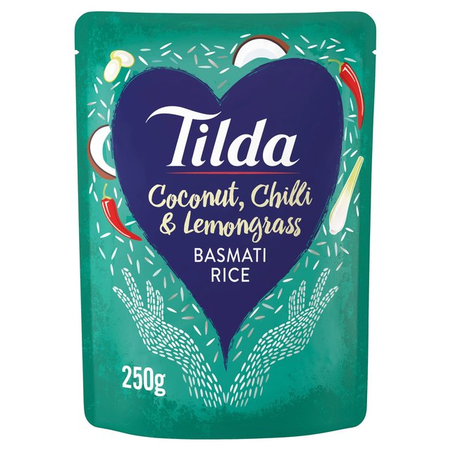 تيلدا - ميكروويف بجوز الهند والفلفل الحار وأرز بسمتي بعشب الليمون 250 جرام